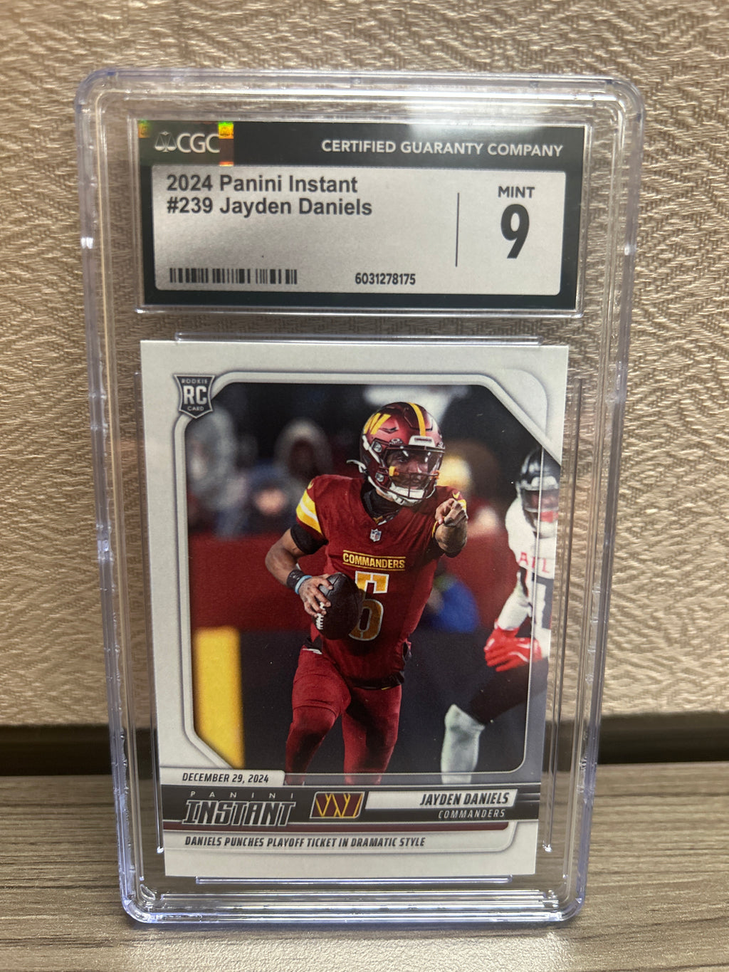 Jayden Daniels RC 2024 Panini Instant #239 CGC Mint 9