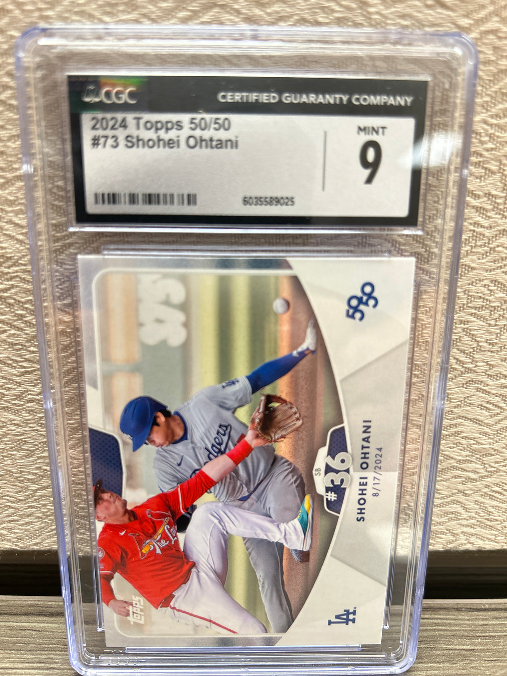 Shohei Ohtani #2024 Topps 50/50 #73 Baseball - Graded  CGC 9