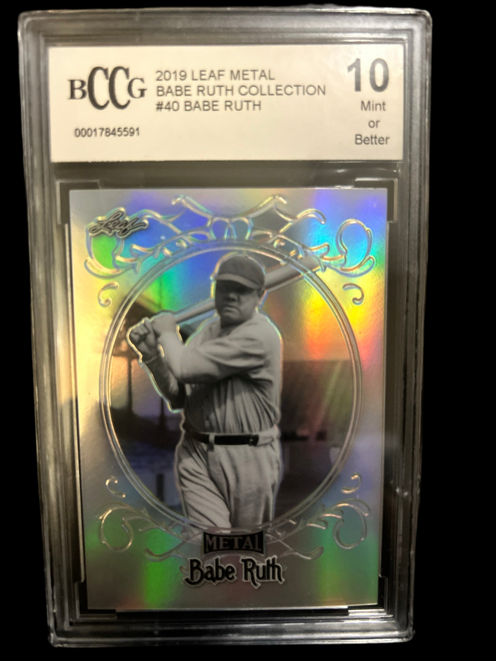 Babe Ruth 2019 Leaf Babe Ruth Collection #40 BCCG 10
