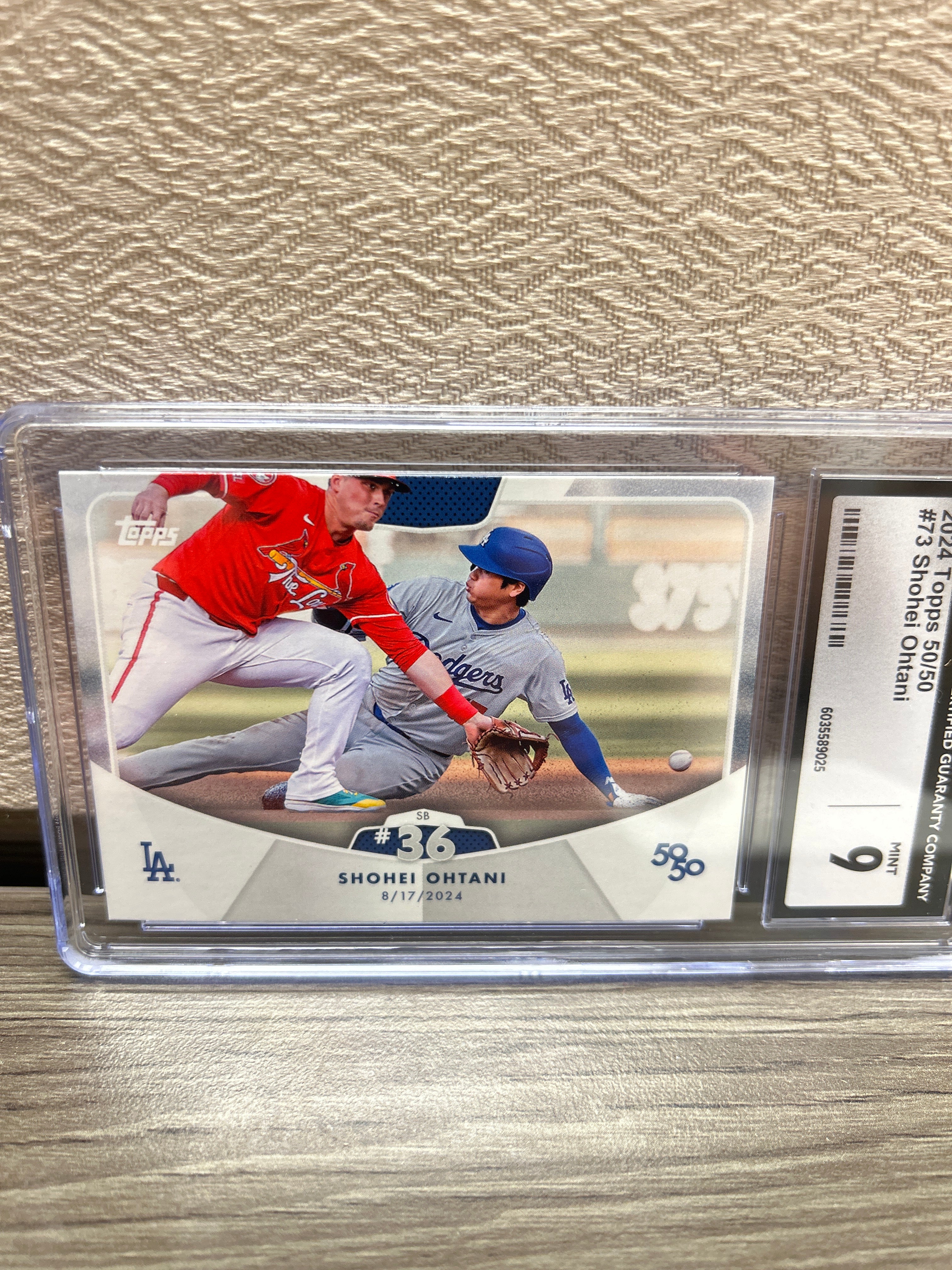 Shohei Ohtani #2024 Topps 50/50 #73 Baseball - Graded  CGC 9